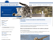 Tablet Screenshot of dierenkliniekdommelen.nl